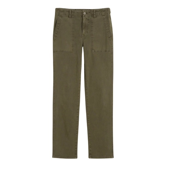 Madewell Slim Straight Utility Cargo Pants 26 Olive Green‎ Workwear Capsule - Picture 4 of 12